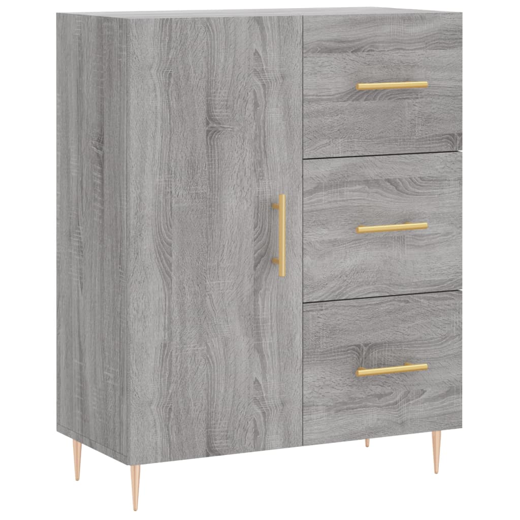 Visoka komoda siva sonome 69,5x34x180 cm od konstruiranog drva