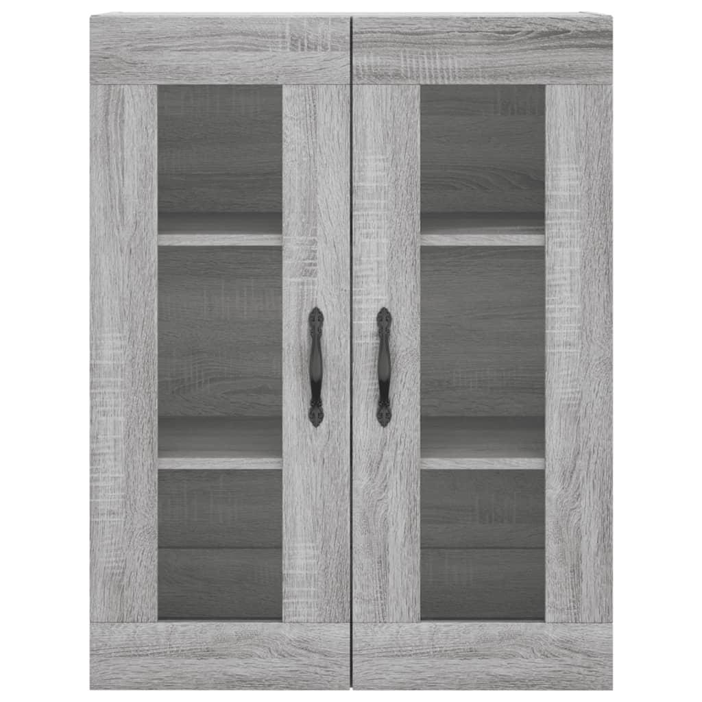 Visoka komoda siva sonome 69,5x34x180 cm od konstruiranog drva
