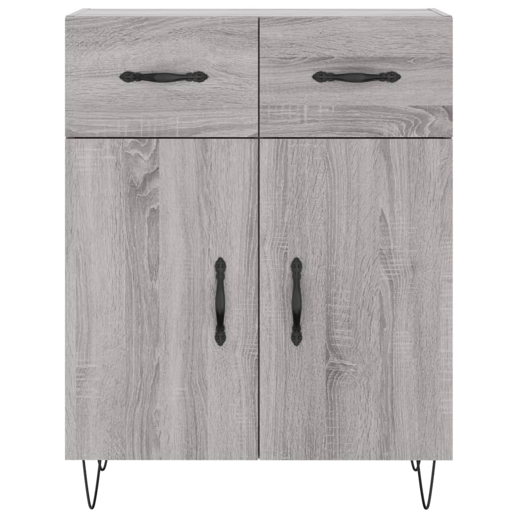 Visoka komoda siva sonome 69,5x34x180 cm od konstruiranog drva