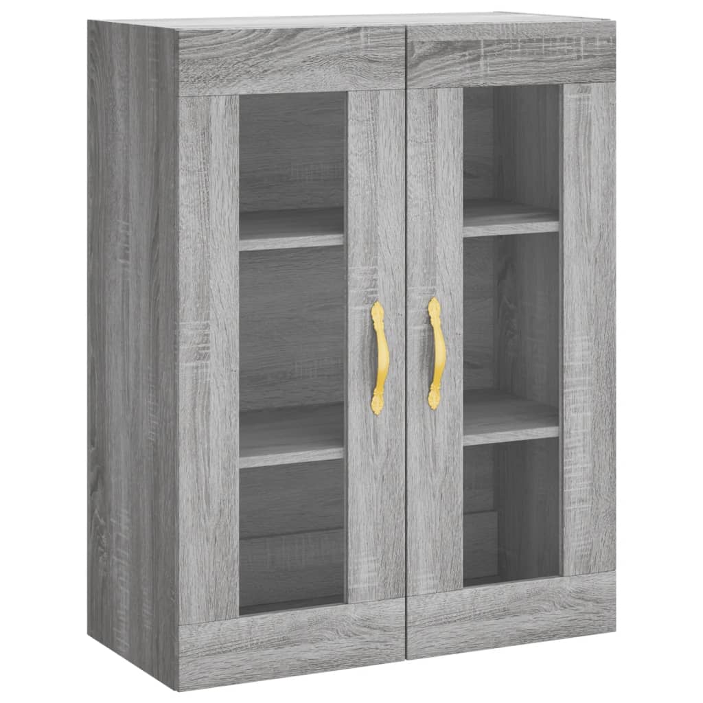 Visoka komoda siva sonome 69,5x34x180 cm od konstruiranog drva