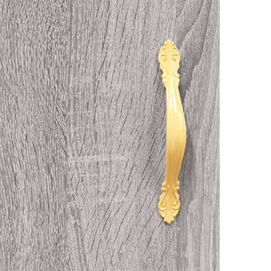 Visoka komoda siva sonome 69,5x34x180 cm od konstruiranog drva