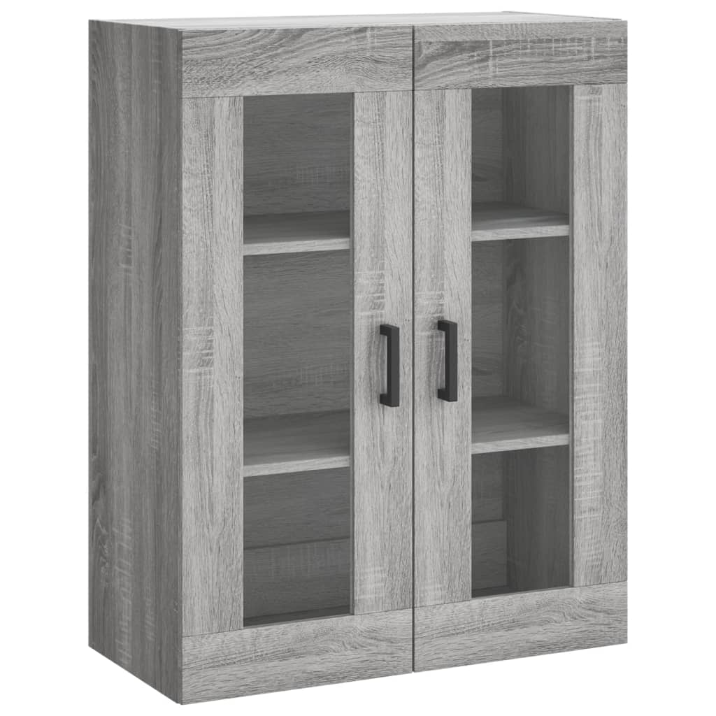 Visoka komoda siva sonome 69,5x34x180 cm od konstruiranog drva