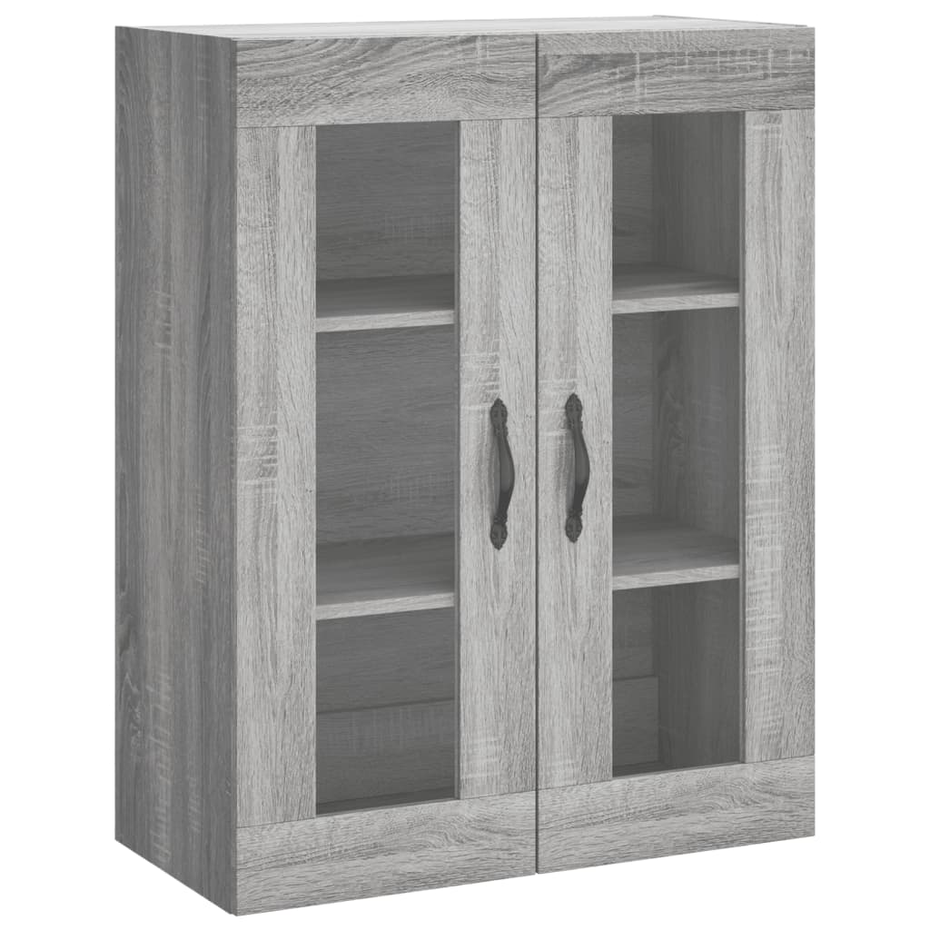 Visoka komoda siva sonome 69,5x34x180 cm od konstruiranog drva