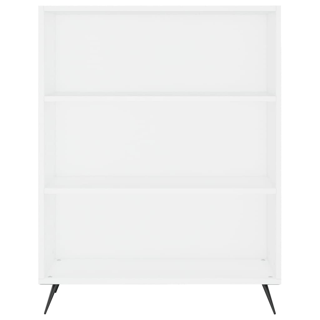 Visoka komoda bijela 69,5x34x180 cm konstruirano drvo