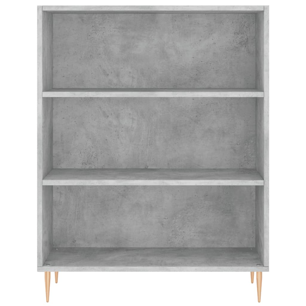 Visoka komoda siva betona 69,5x34x180 cm od konstruiranog drva