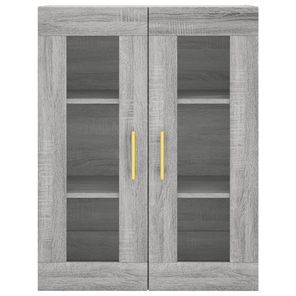 Visoka komoda siva sonome 69,5x34x180 cm od konstruiranog drva