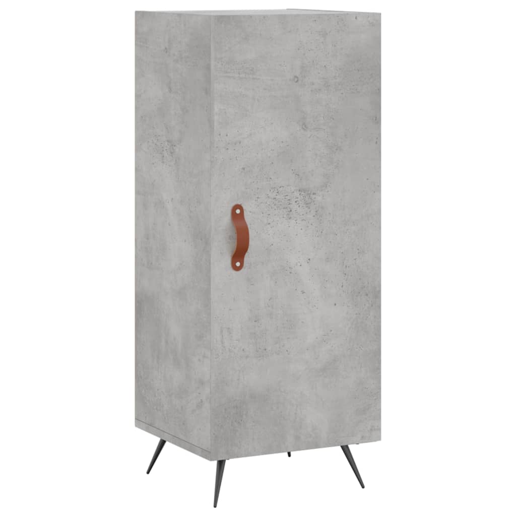 Visoka komoda siva betona 34,5x34x180 cm od konstruiranog drva