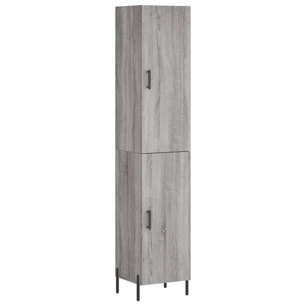 Visoka komoda siva sonome 34,5x34x180 cm od konstruiranog drva
