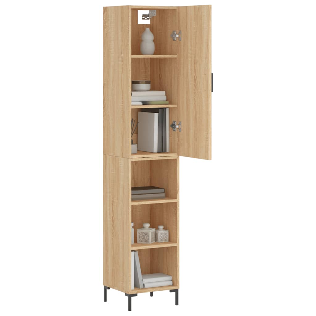 Visoka komoda hrasta sonome 34,5x34x180cm od konstruiranog drva
