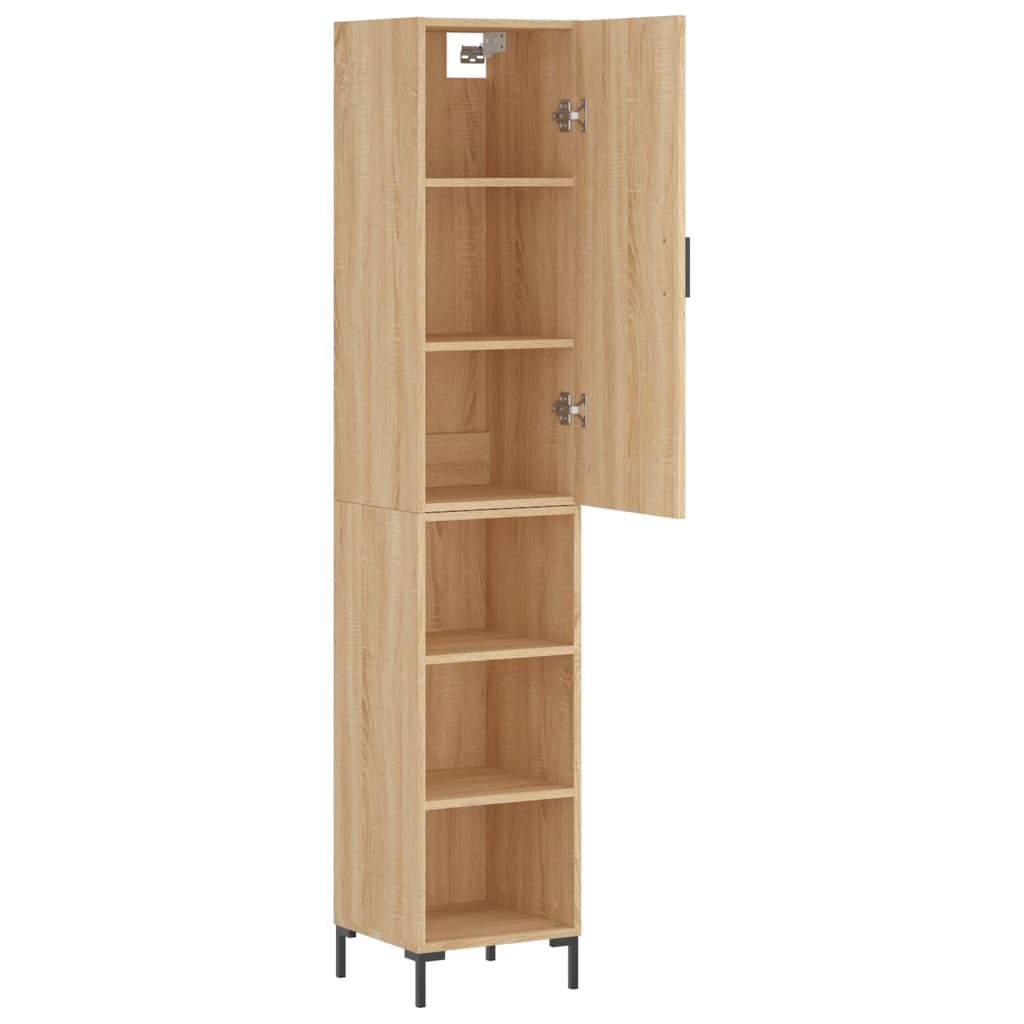 Visoka komoda hrasta sonome 34,5x34x180cm od konstruiranog drva