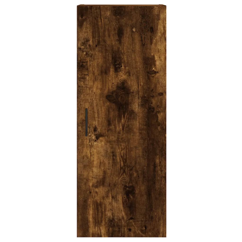 Visoka komoda dimljeni hrast 34,5x34x180cm konstruiranog drva