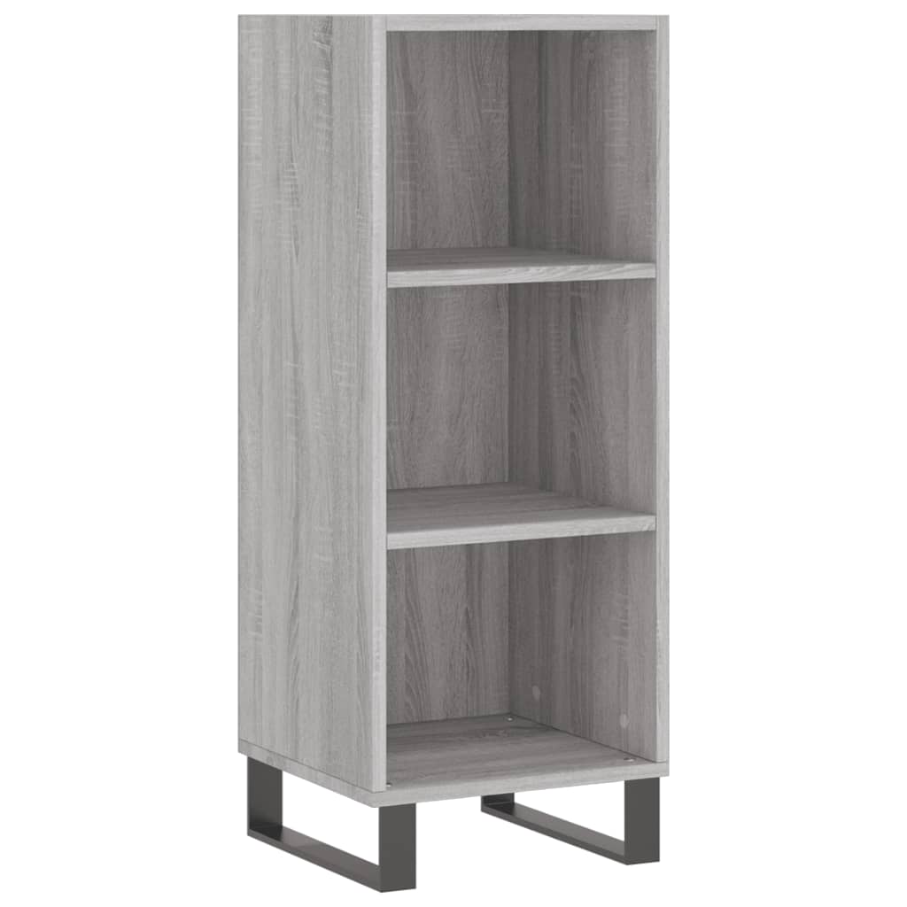 Visoka komoda siva sonome 34,5x34x180 cm od konstruiranog drva