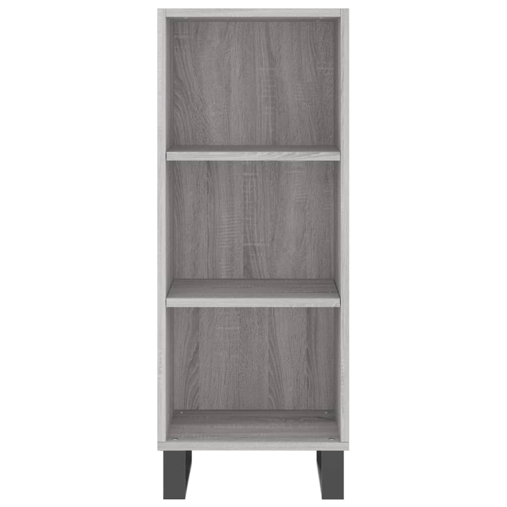 Visoka komoda siva sonome 34,5x34x180 cm od konstruiranog drva