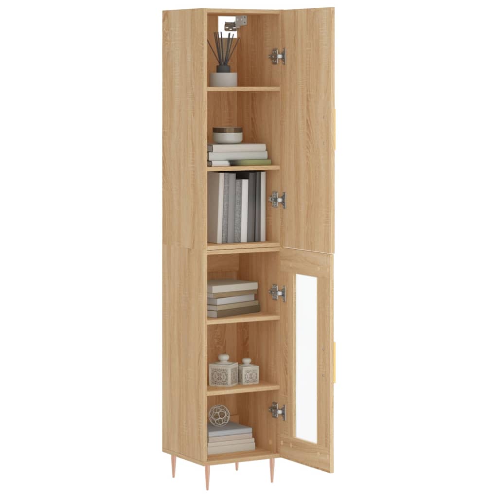 Visoka komoda hrasta sonome 34,5x34x180cm od konstruiranog drva
