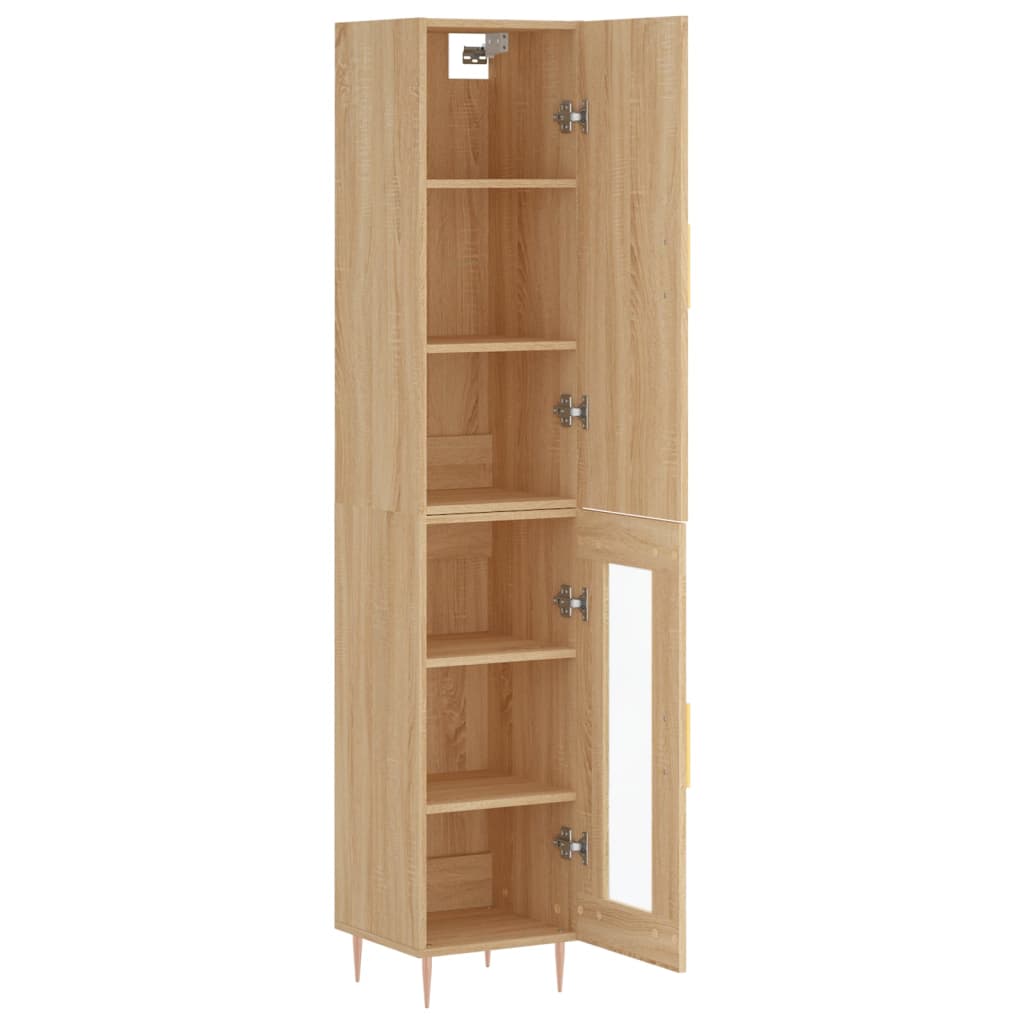 Visoka komoda hrasta sonome 34,5x34x180cm od konstruiranog drva