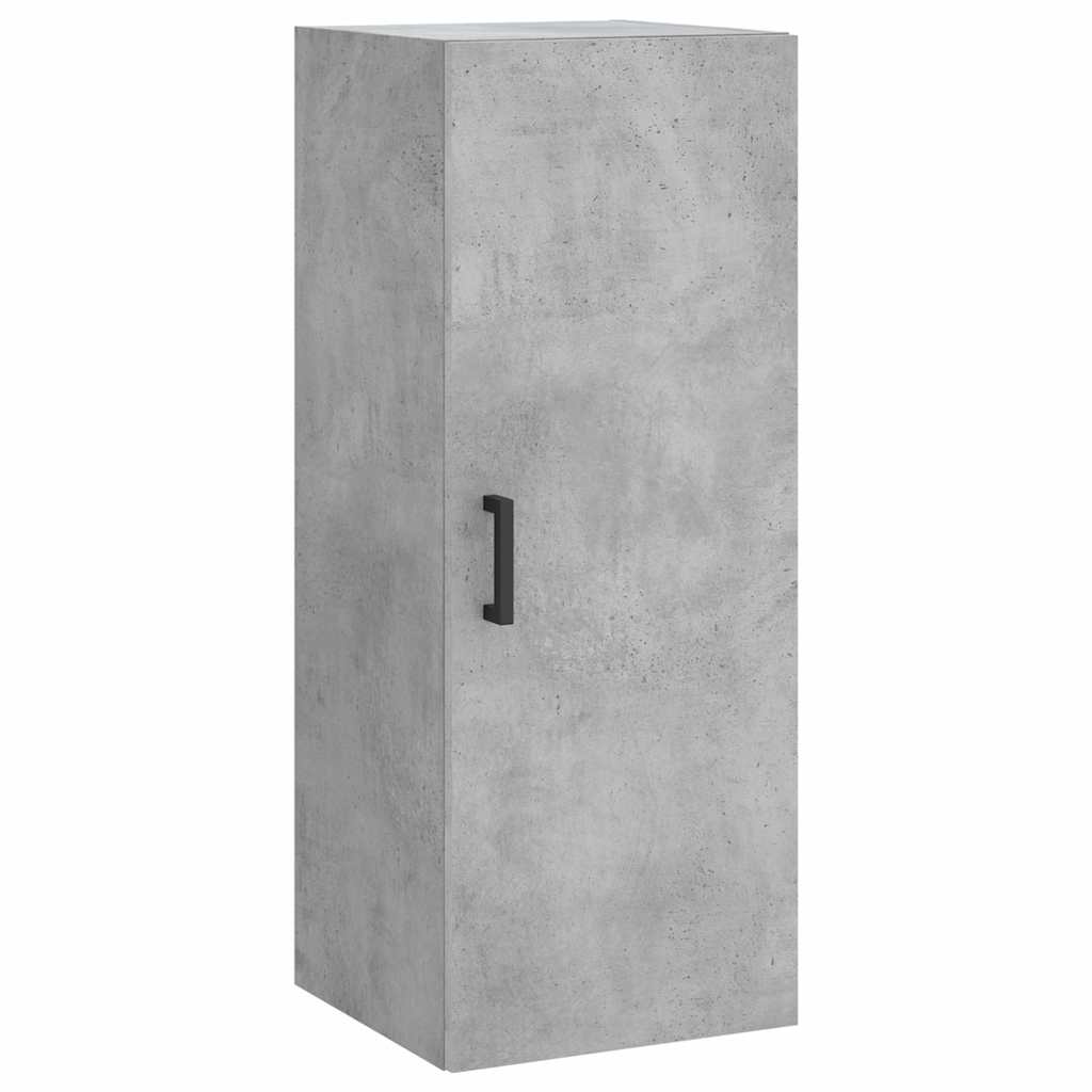 Visoka komoda siva betona 34,5x34x180 cm od konstruiranog drva