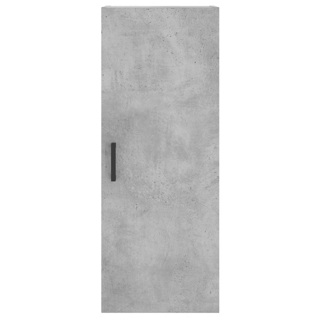 Visoka komoda siva betona 34,5x34x180 cm od konstruiranog drva