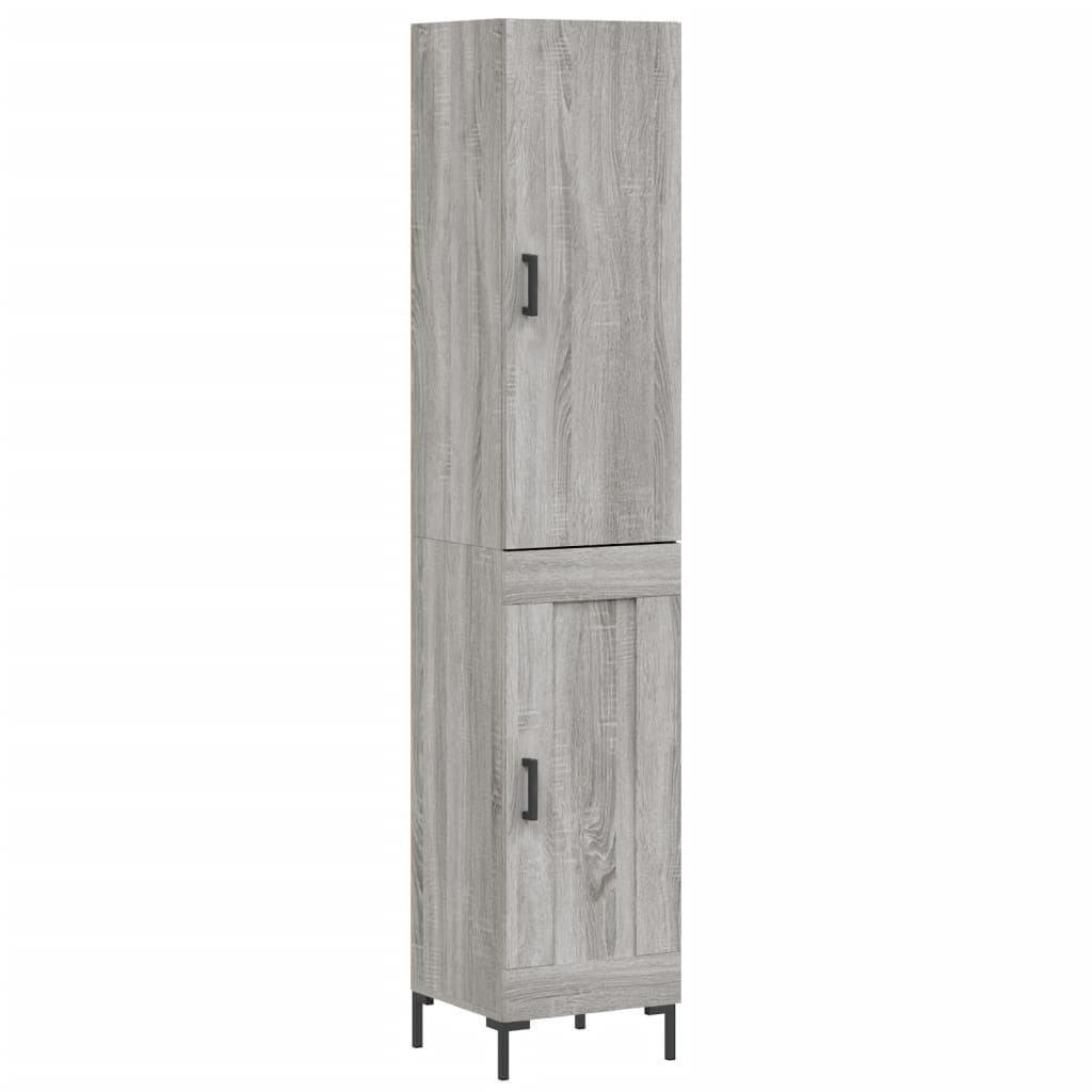 Visoka komoda siva sonome 34,5x34x180 cm od konstruiranog drva