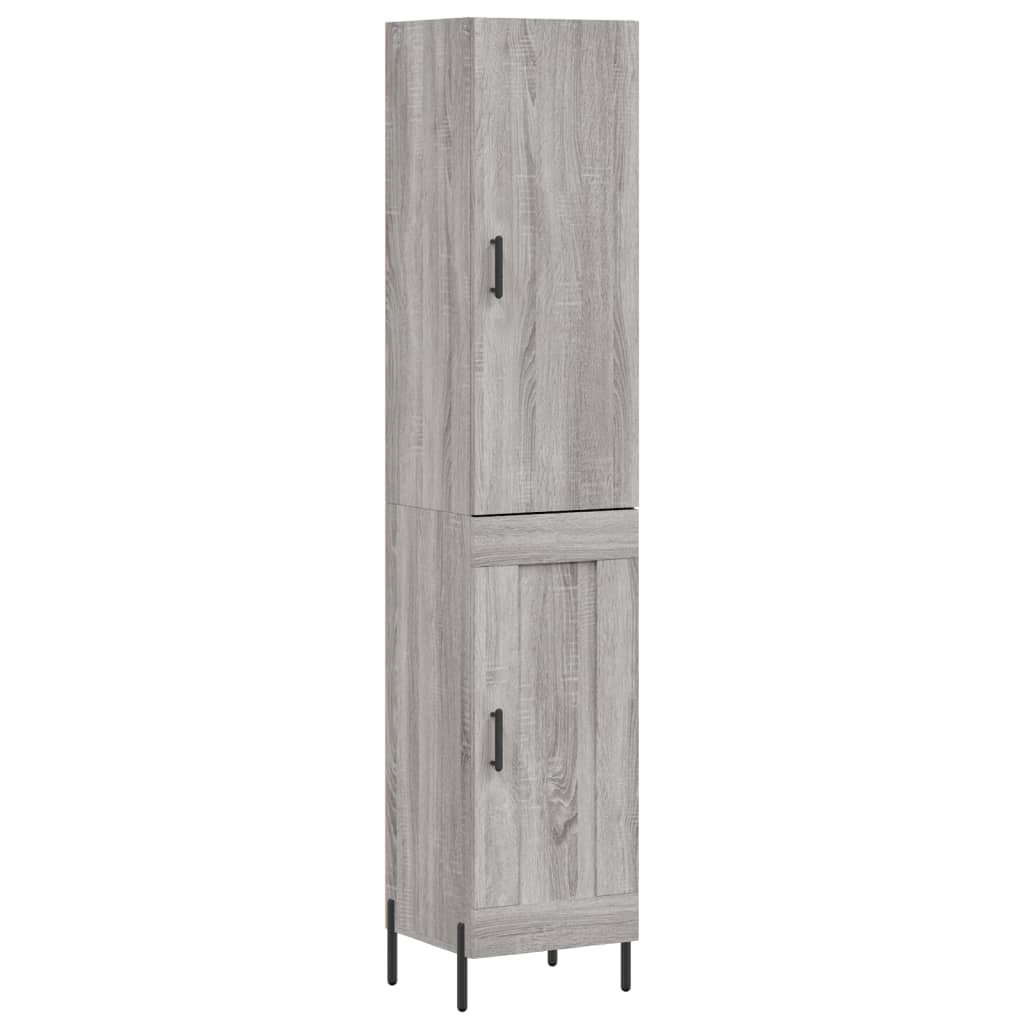 Visoka komoda siva sonome 34,5x34x180 cm od konstruiranog drva