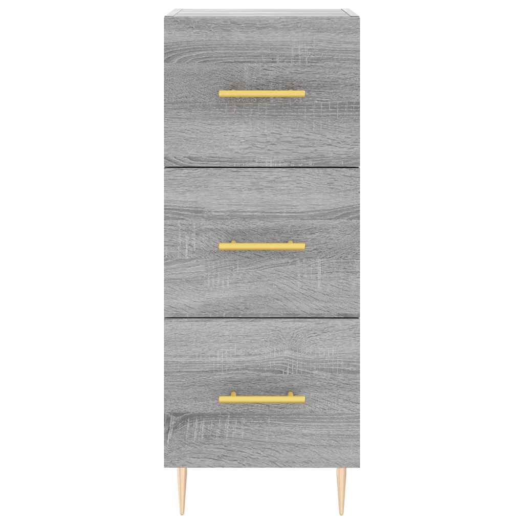 Visoka komoda siva sonome 34,5x34x180 cm od konstruiranog drva