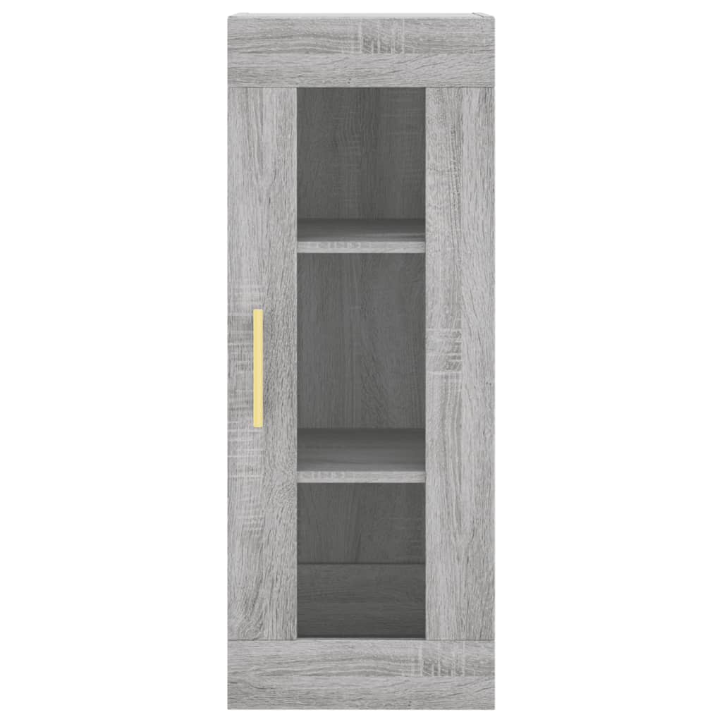 Visoka komoda siva sonome 34,5x34x180 cm od konstruiranog drva