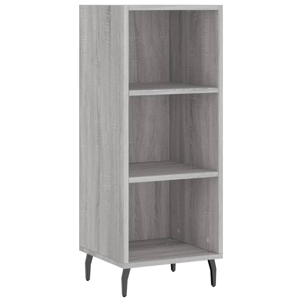 Visoka komoda siva sonome 34,5x34x180 cm od konstruiranog drva