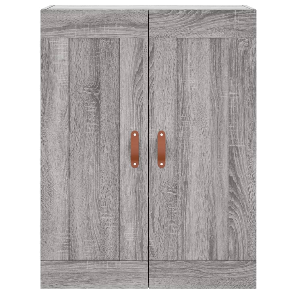 Visoka komoda siva sonome 69,5x34x180 cm od konstruiranog drva