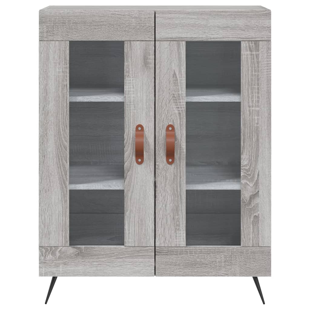 Visoka komoda siva sonome 69,5x34x180 cm od konstruiranog drva