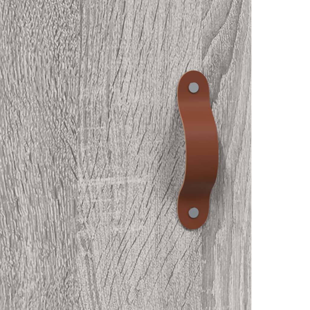 Visoka komoda siva sonome 69,5x34x180 cm od konstruiranog drva