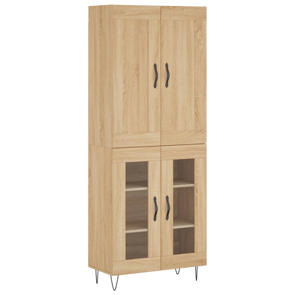 Visoka komoda hrasta sonome 69,5x34x180cm od konstruiranog drva