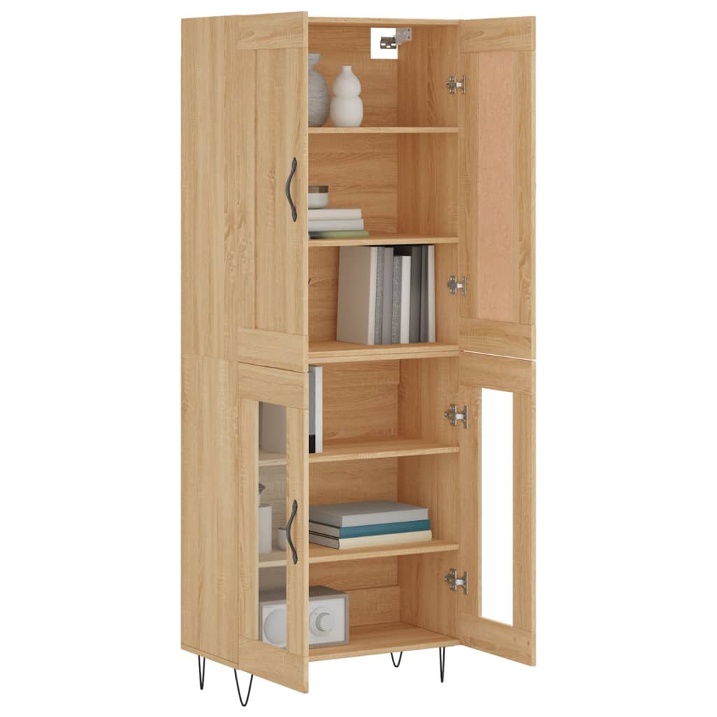 Visoka komoda hrasta sonome 69,5x34x180cm od konstruiranog drva
