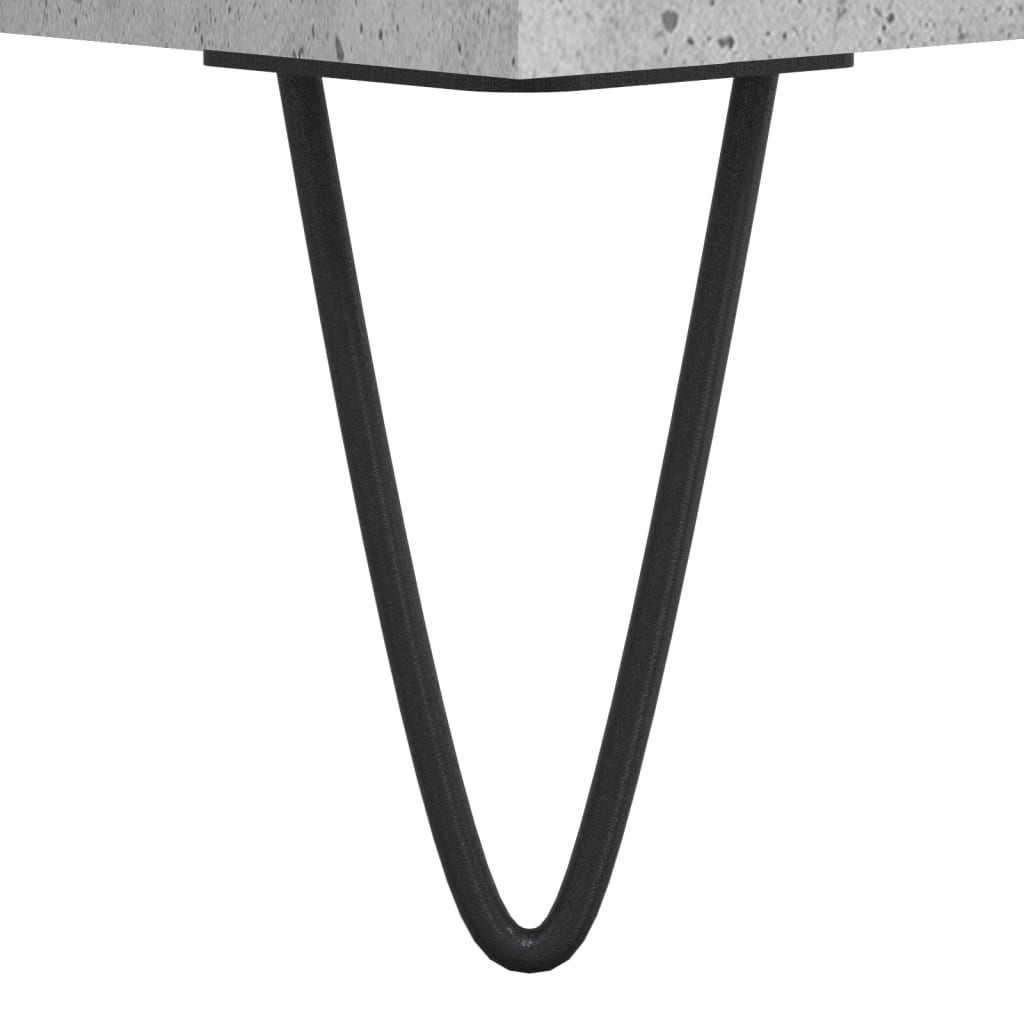 Visoka komoda siva betona 69,5x34x180 cm od konstruiranog drva