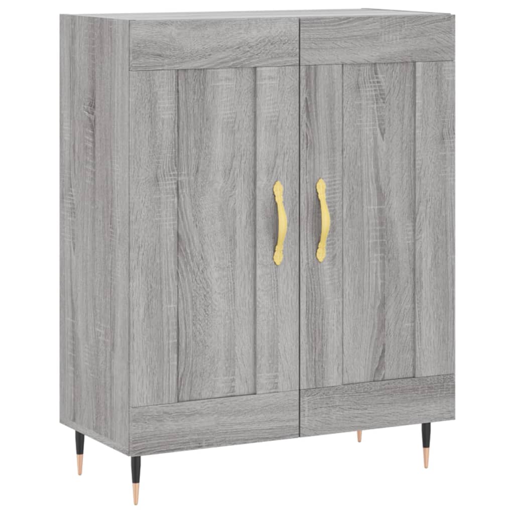 Visoka komoda siva sonome 69,5x34x180 cm od konstruiranog drva