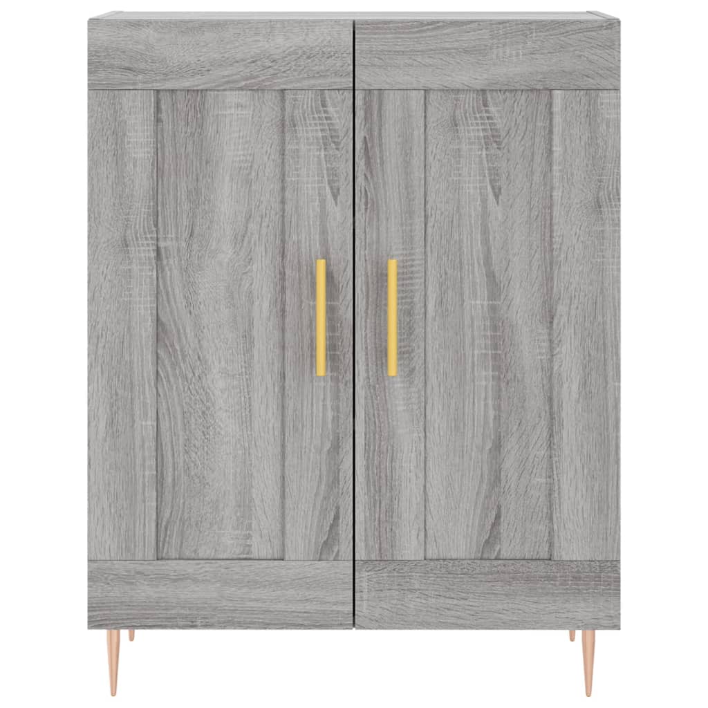 Visoka komoda siva sonome 69,5x34x180 cm od konstruiranog drva
