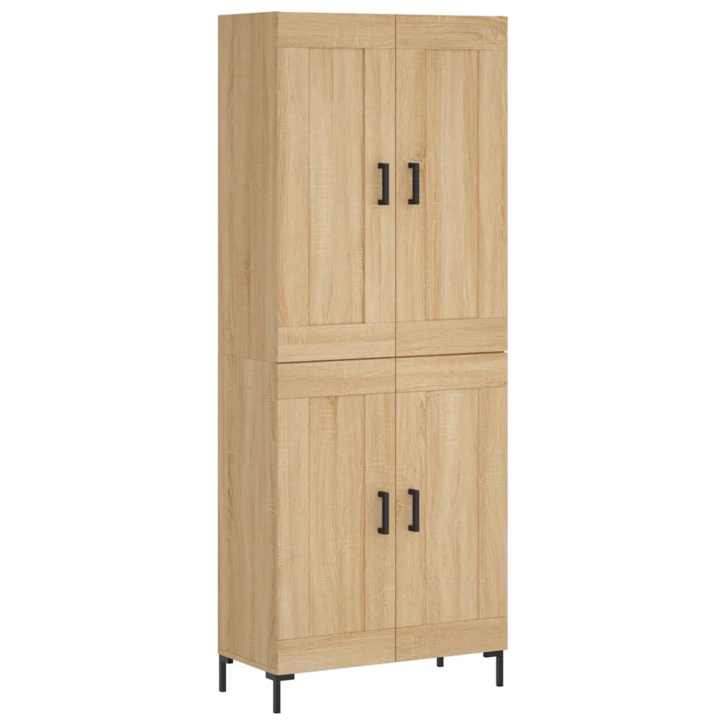 Visoka komoda hrasta sonome 69,5x34x180cm od konstruiranog drva