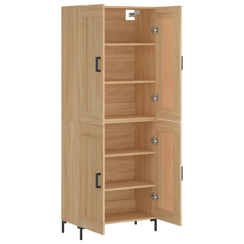 Visoka komoda hrasta sonome 69,5x34x180cm od konstruiranog drva