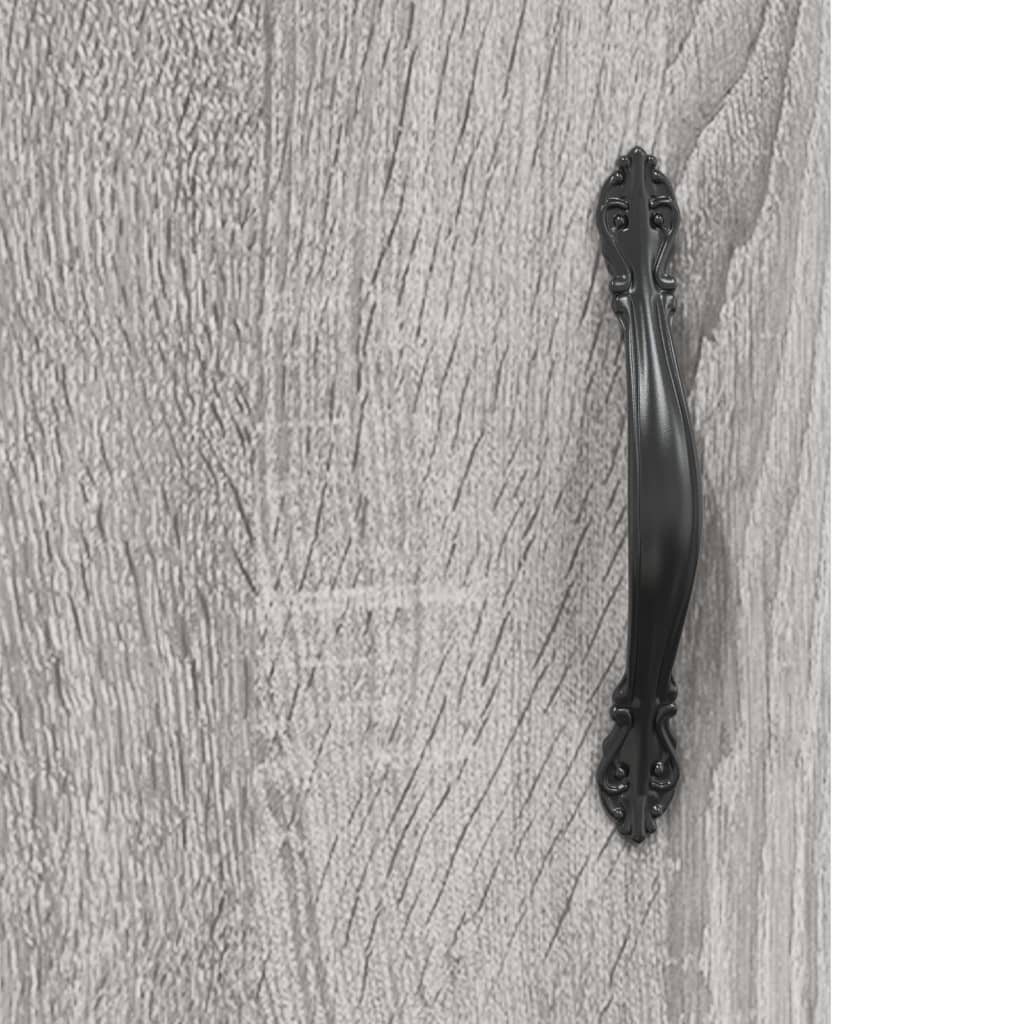 Visoka komoda siva sonome 69,5x34x180 cm od konstruiranog drva