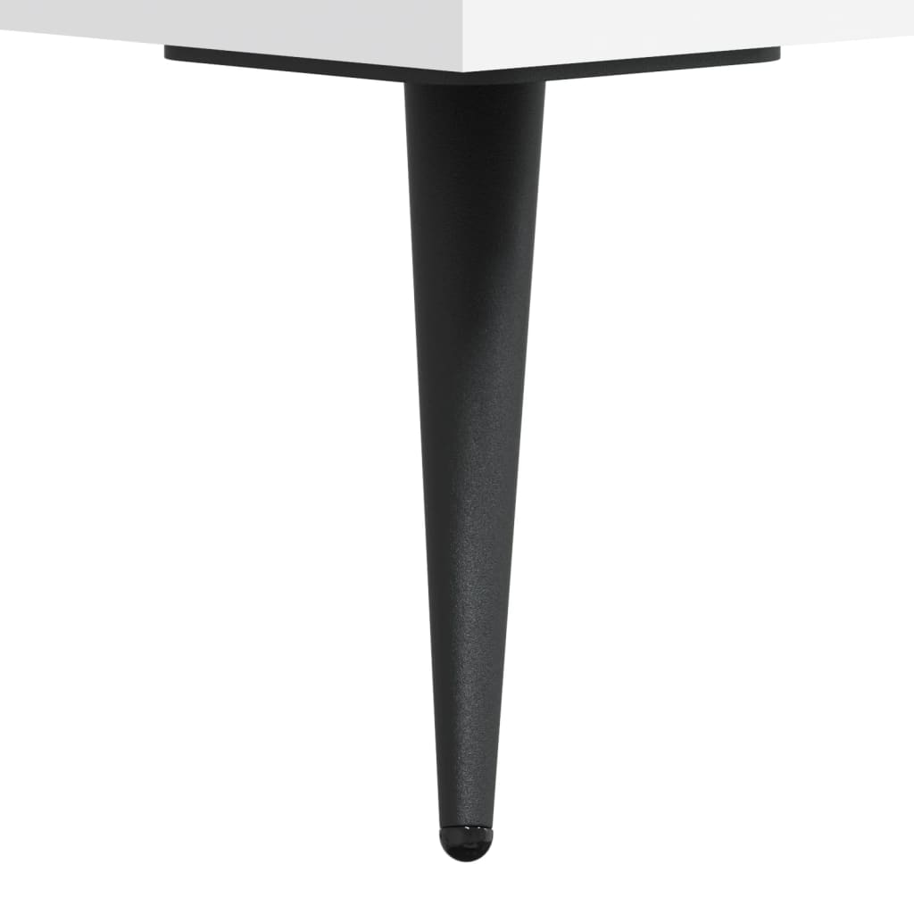 Visoka komoda bijela 69,5x34x180 cm konstruirano drvo