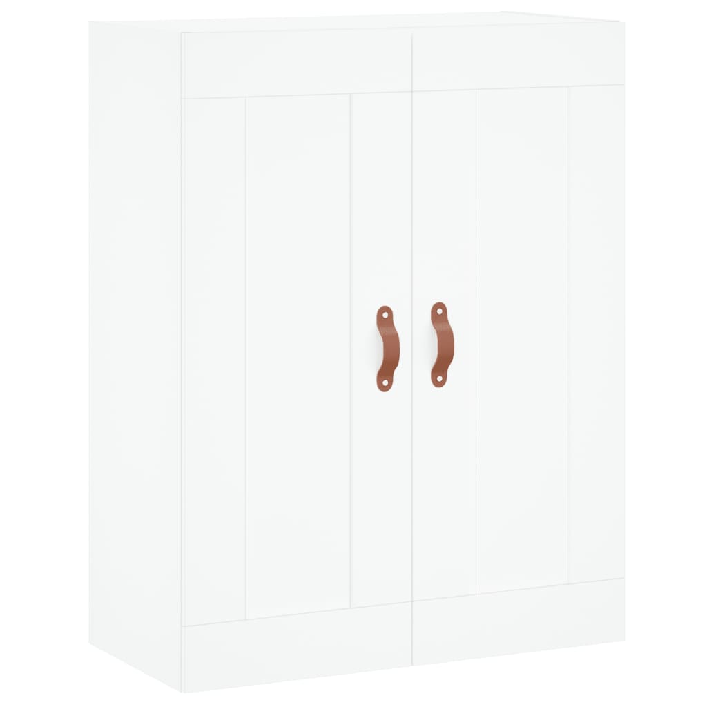 Visoka komoda bijela 69,5x34x180 cm konstruirano drvo