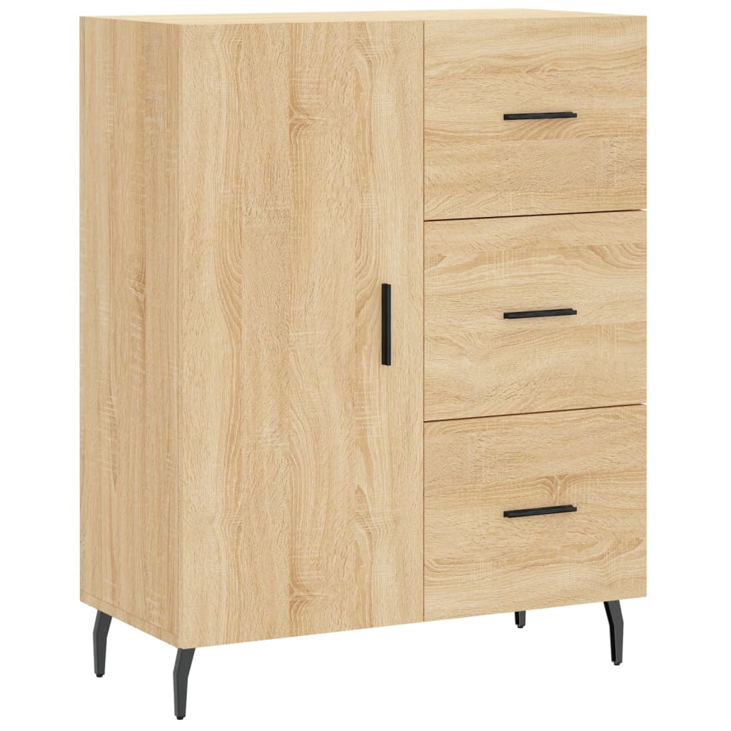 Visoka komoda hrasta sonome 69,5x34x180cm od konstruiranog drva