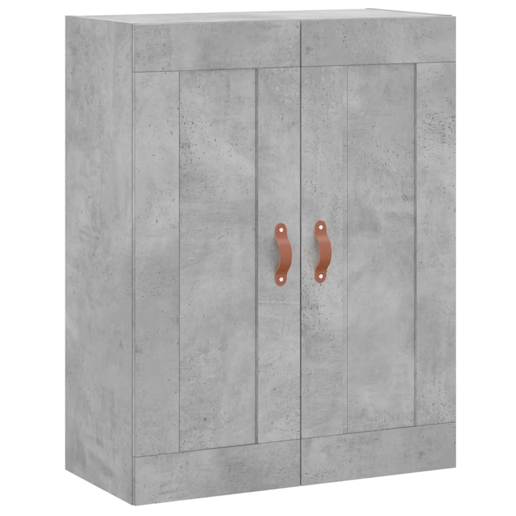 Visoka komoda siva betona 69,5x34x180 cm od konstruiranog drva