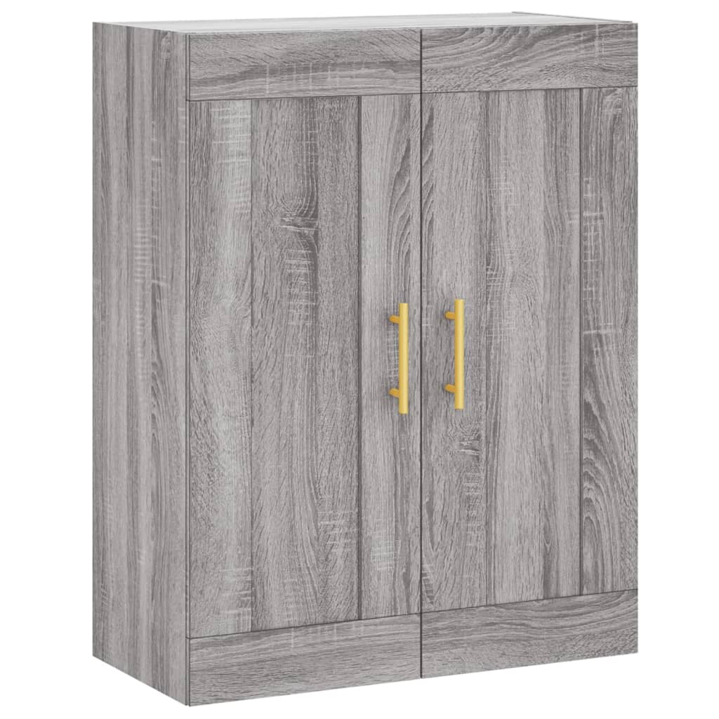 Visoka komoda siva sonome 69,5x34x180 cm od konstruiranog drva