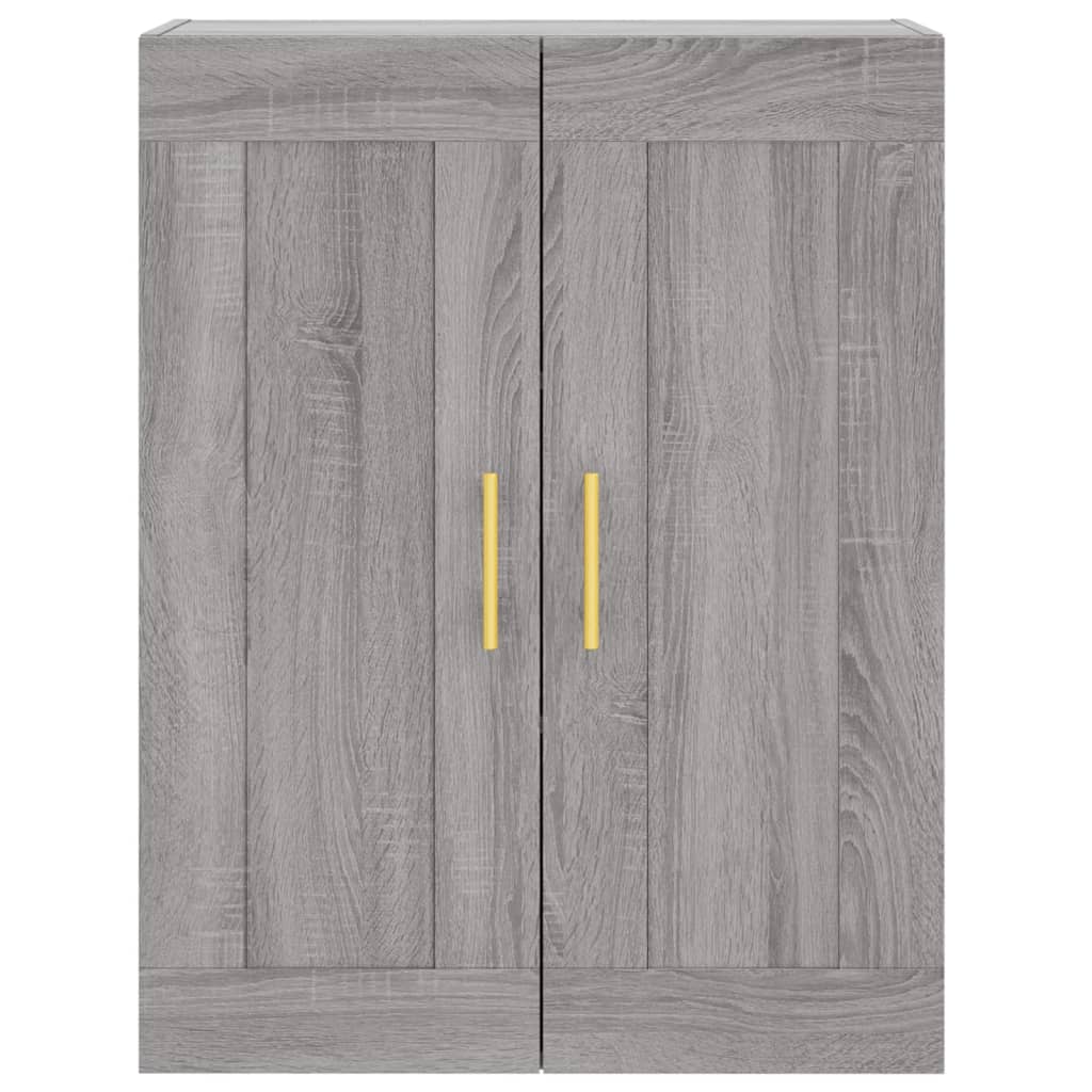 Visoka komoda siva sonome 69,5x34x180 cm od konstruiranog drva