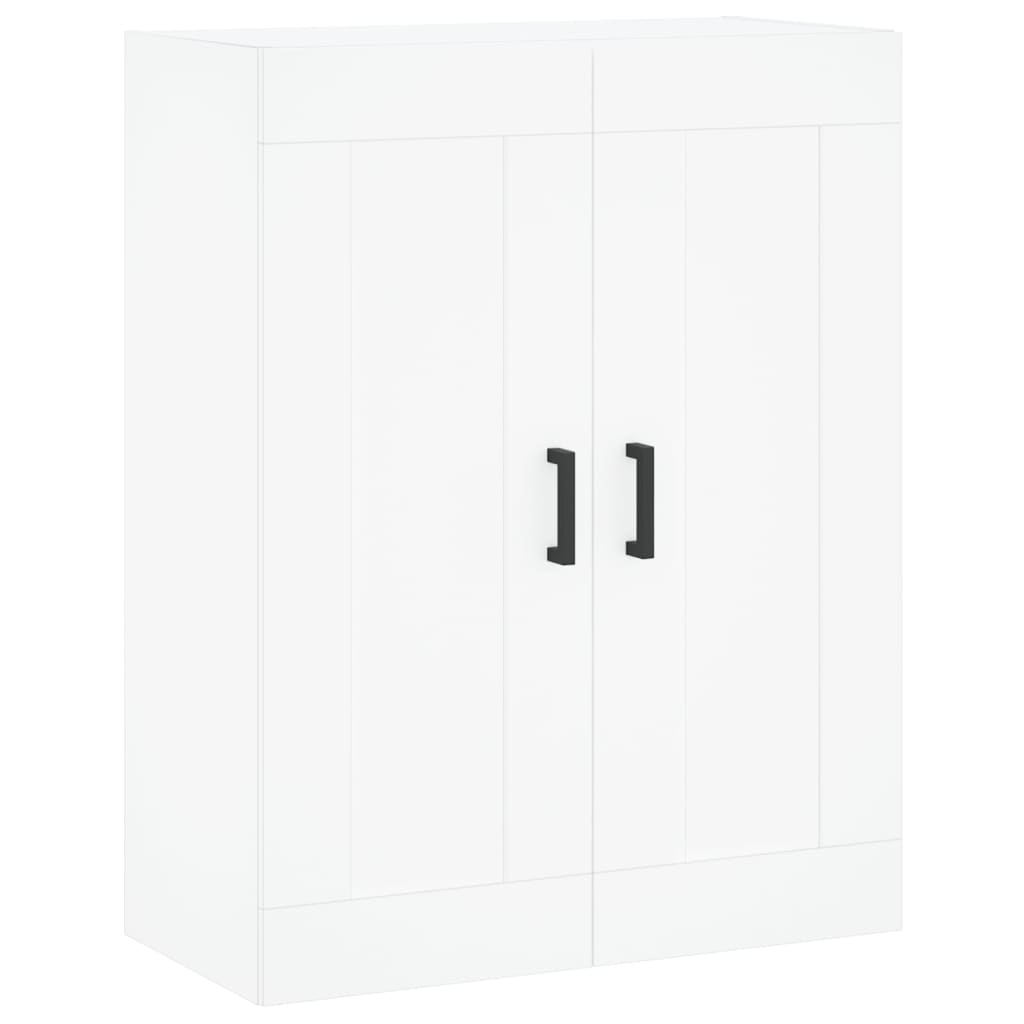 Visoka komoda bijela 69,5x34x180 cm konstruirano drvo