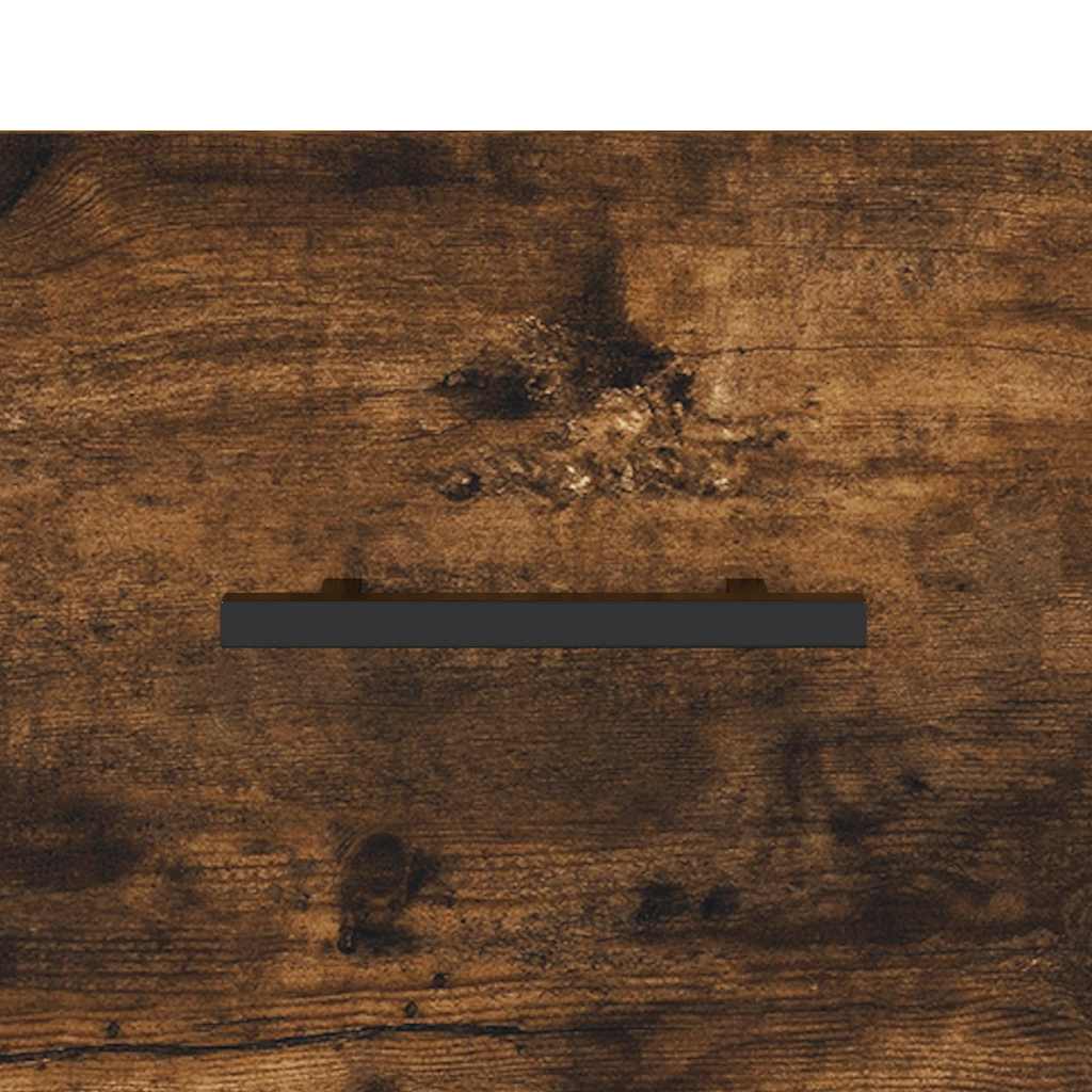Visoka komoda dimljeni hrast 69,5x34x180 cm konstruiranog drva