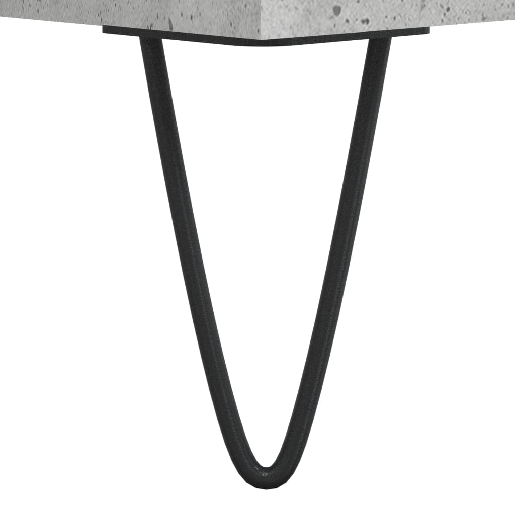 Visoka komoda siva betona 69,5x34x180 cm od konstruiranog drva