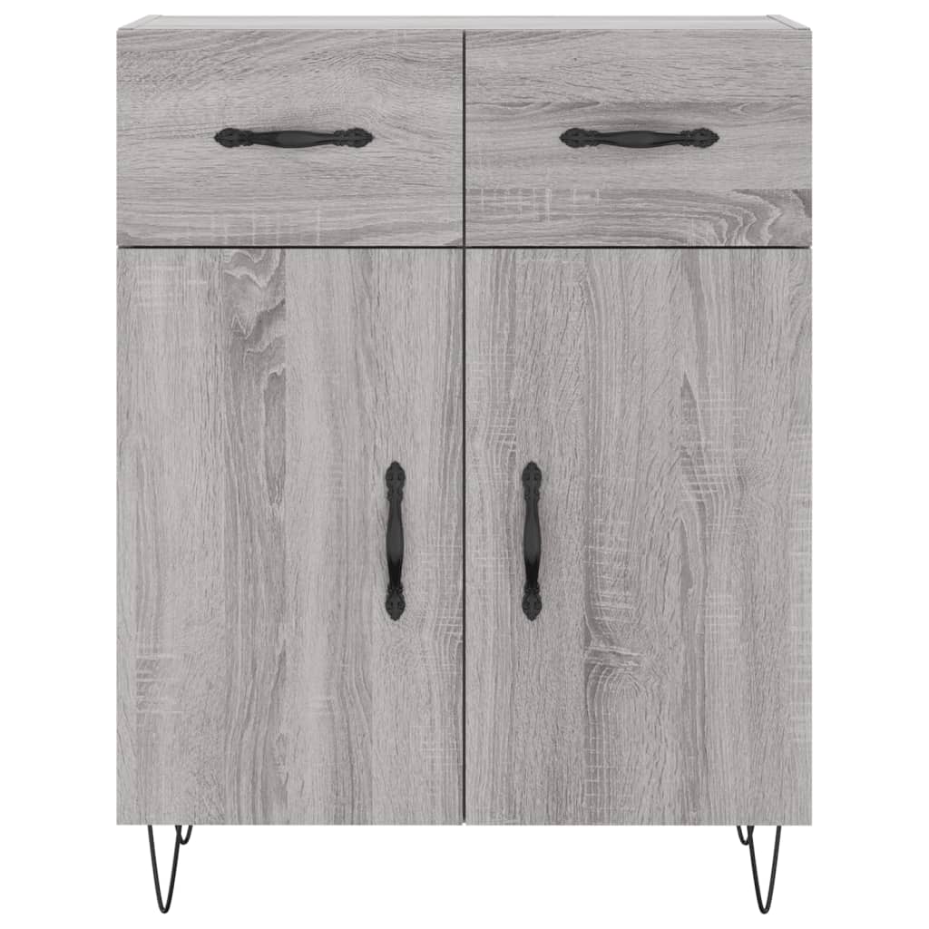 Visoka komoda siva sonome 69,5x34x180 cm od konstruiranog drva