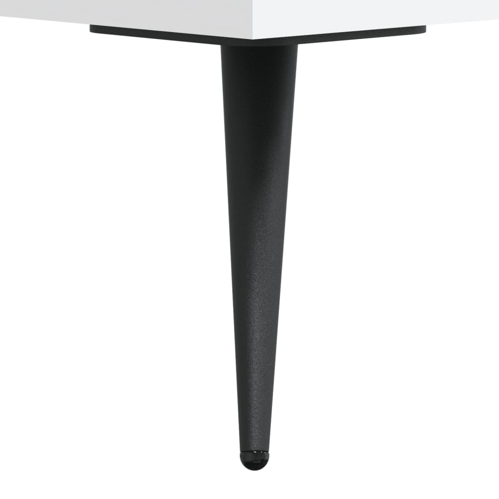 Visoka komoda bijela 69,5x34x180 cm konstruirano drvo