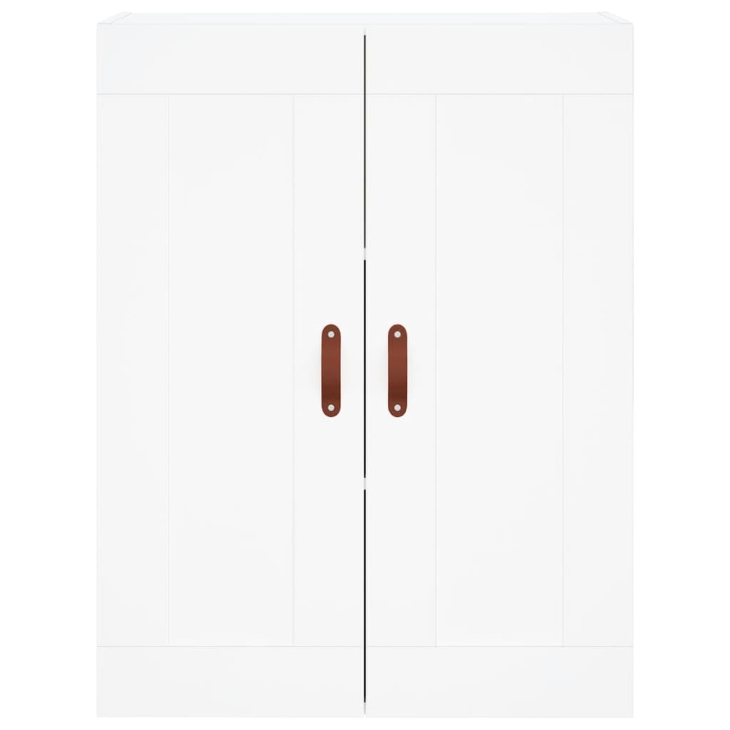 Visoka komoda bijela 69,5x34x180 cm konstruirano drvo