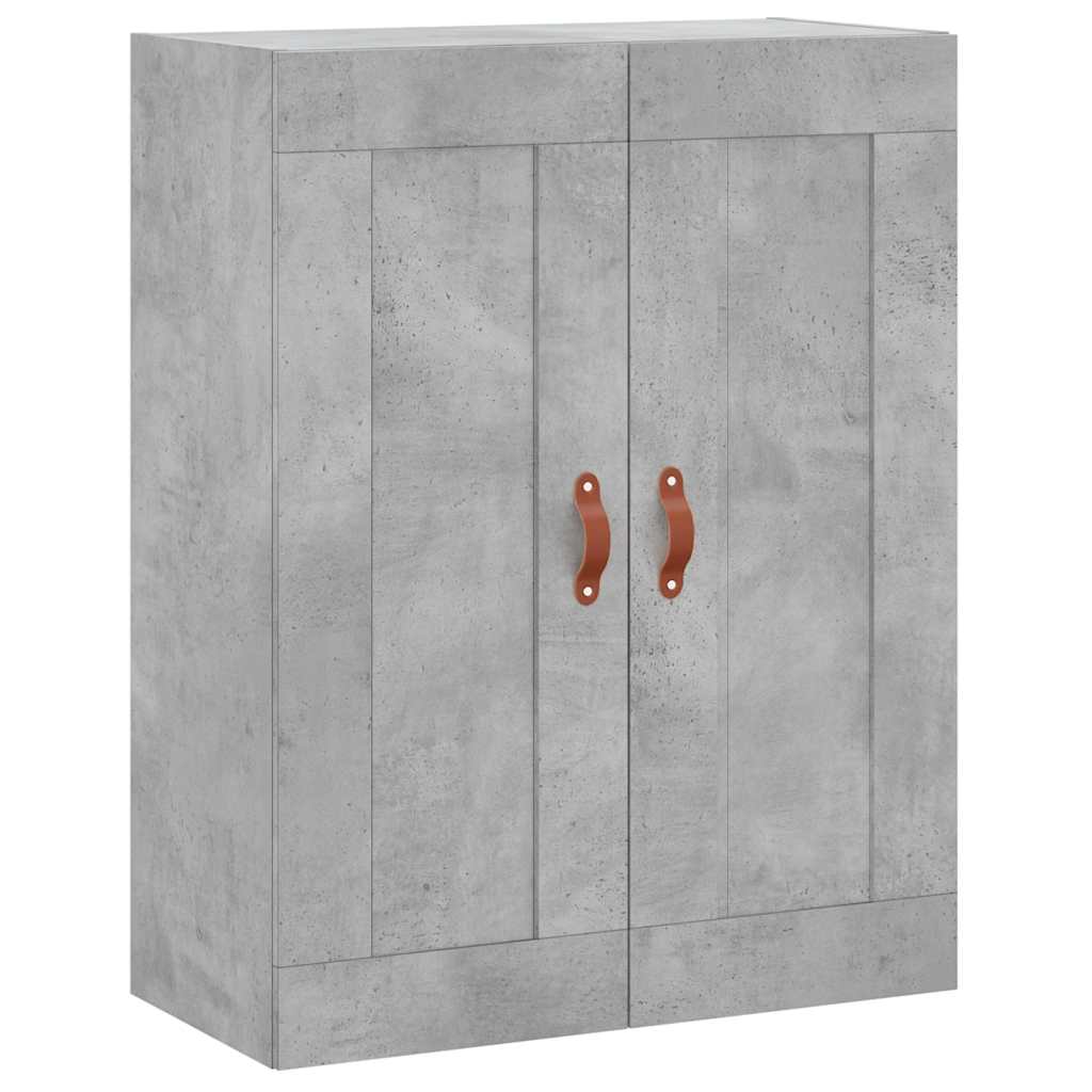 Visoka komoda siva betona 69,5x34x180 cm od konstruiranog drva